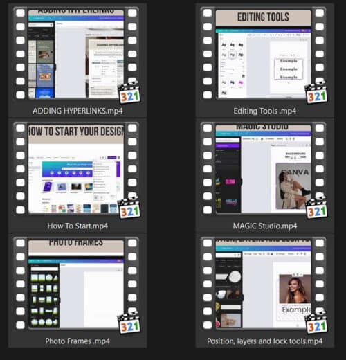 Canva Crash Course Videos+Ebooks