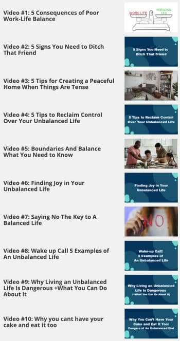 Finding Balance Course videos resized
